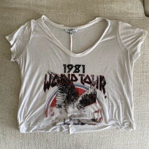 Vintage Inspired 1981 Crop Top Casual